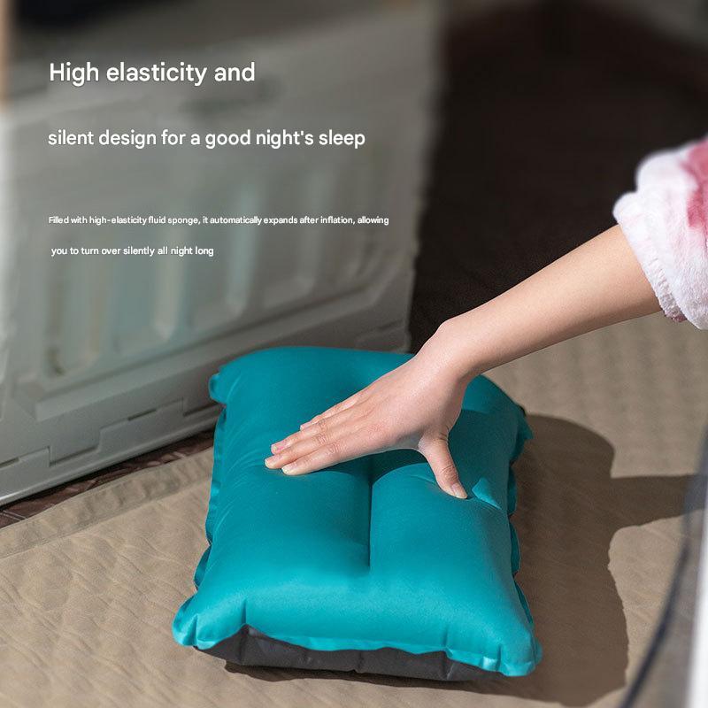 FUKUROU Self Inflatable Travel Pillow Automatic Pump Ultralight Sponge Bantal Camping Pillow