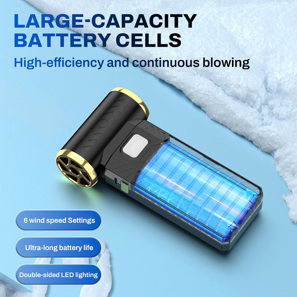 FUKUROU 130000RPM Super Turbo Violent Blower Fan Rechargeable Strong Wind 8000mAh Fast Charging