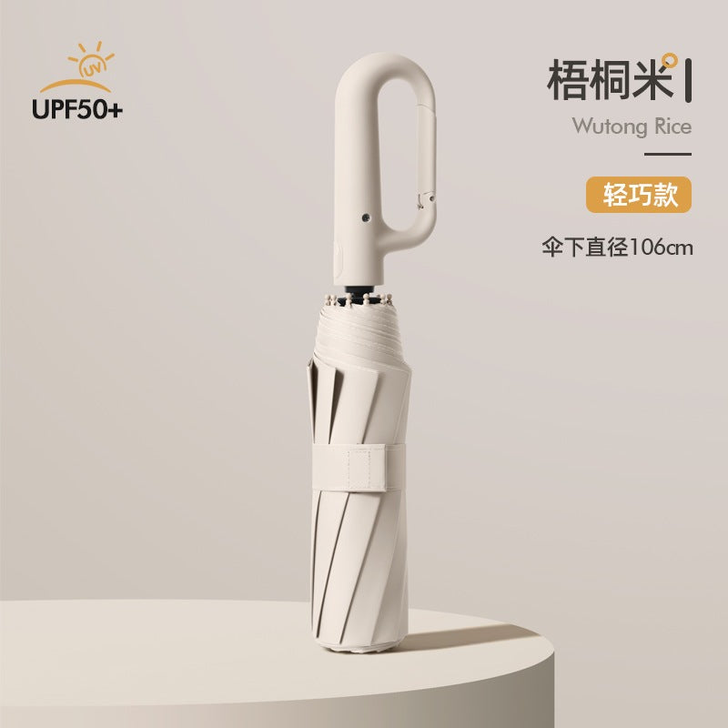 FUKUROU Automatic Folding Umbrella Auto Open UV 10 Rib Bone Umbrella Travel & Windproof Payung Lipat Hujan 10骨 折叠 雨伞