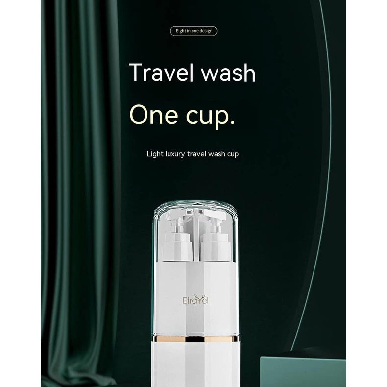 FUKUROU 8in1 Toiletries Travel Kit Wash Cup Bekas Berus Gigi Toothbrush Set Toothpaste Holder Soap Dispenser
