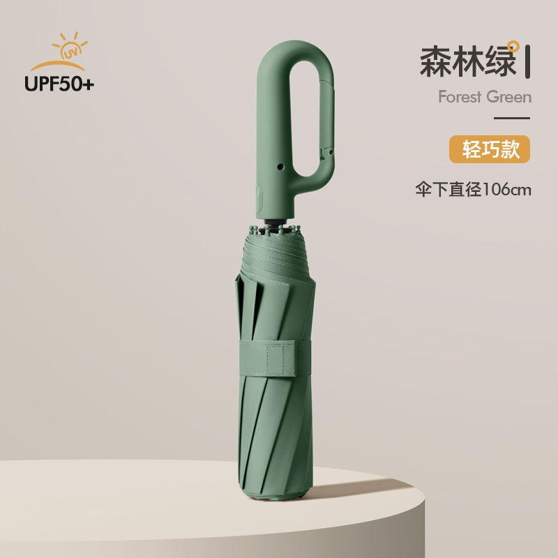 FUKUROU Automatic Folding Umbrella Auto Open UV 10 Rib Bone Umbrella Travel & Windproof Payung Lipat Hujan 10骨 折叠 雨伞