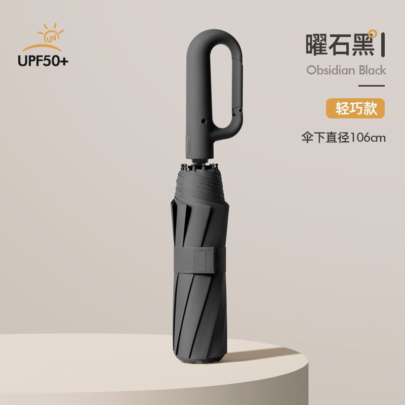 FUKUROU Automatic Folding Umbrella Auto Open UV 10 Rib Bone Umbrella Travel & Windproof Payung Lipat Hujan 10骨 折叠 雨伞