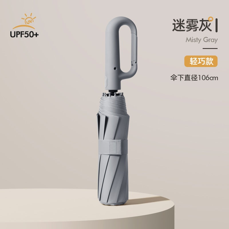 FUKUROU Automatic Folding Umbrella Auto Open UV 10 Rib Bone Umbrella Travel & Windproof Payung Lipat Hujan 10骨 折叠 雨伞