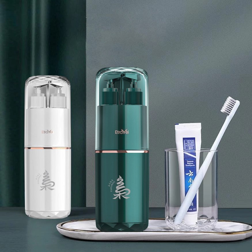 FUKUROU 8in1 Toiletries Travel Kit Wash Cup Bekas Berus Gigi Toothbrush Set Toothpaste Holder Soap Dispenser