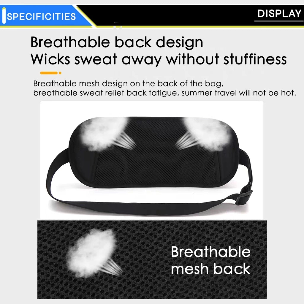 Waterproof Travel Waist Bag Adjustable RFID Blocking Passport Holder Wallet Earphone Hole Anti theft pouch beg 护照包