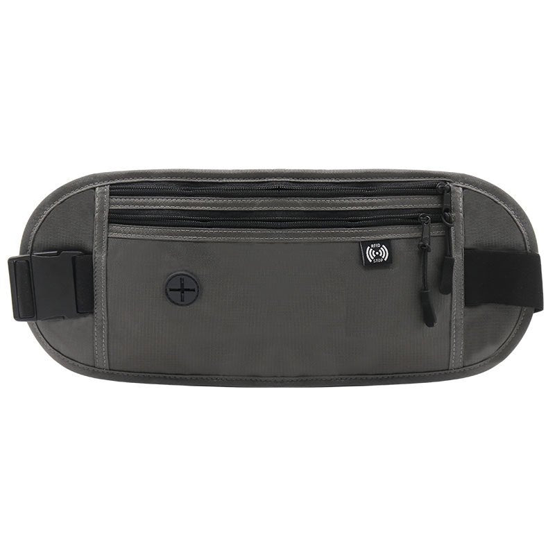 Waterproof Travel Waist Bag Adjustable RFID Blocking Passport Holder Wallet Earphone Hole Anti theft pouch beg 护照包