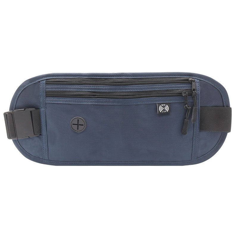 Waterproof Travel Waist Bag Adjustable RFID Blocking Passport Holder Wallet Earphone Hole Anti theft pouch beg 护照包