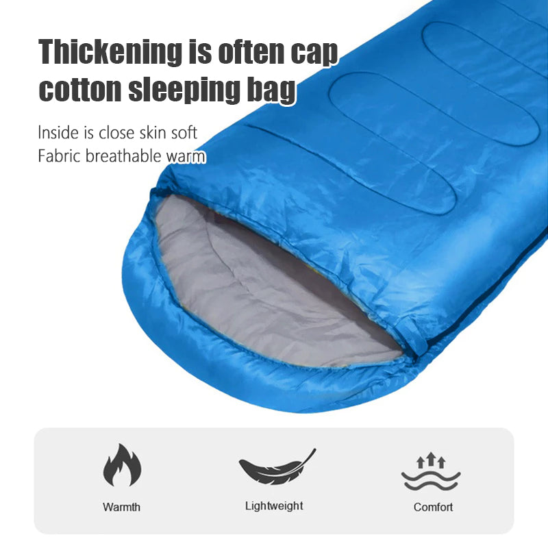 FUKUROU Portable Waterproof Outdoor Camping beg Hiking Travel Sleeping Bag tilam angin Tebal 露营睡袋