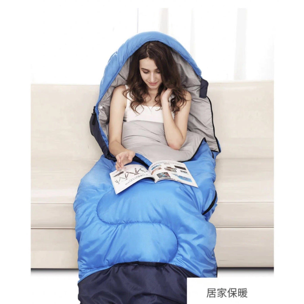 FUKUROU Portable Waterproof Outdoor Camping beg Hiking Travel Sleeping Bag tilam angin Tebal 露营睡袋