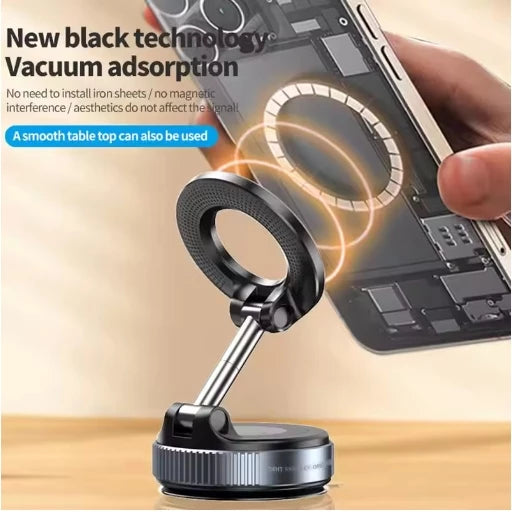 FUKUROU Mobile phone magnetic vacuum car windshield Phone holder 360 hands-free suitable gym mirror
