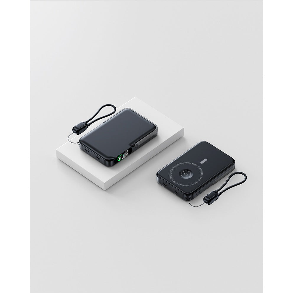 FUKUROU CCC Certification 10000MAH Magnetic Power Bank 22.5W Wireless Fast Charging With Stand Cable