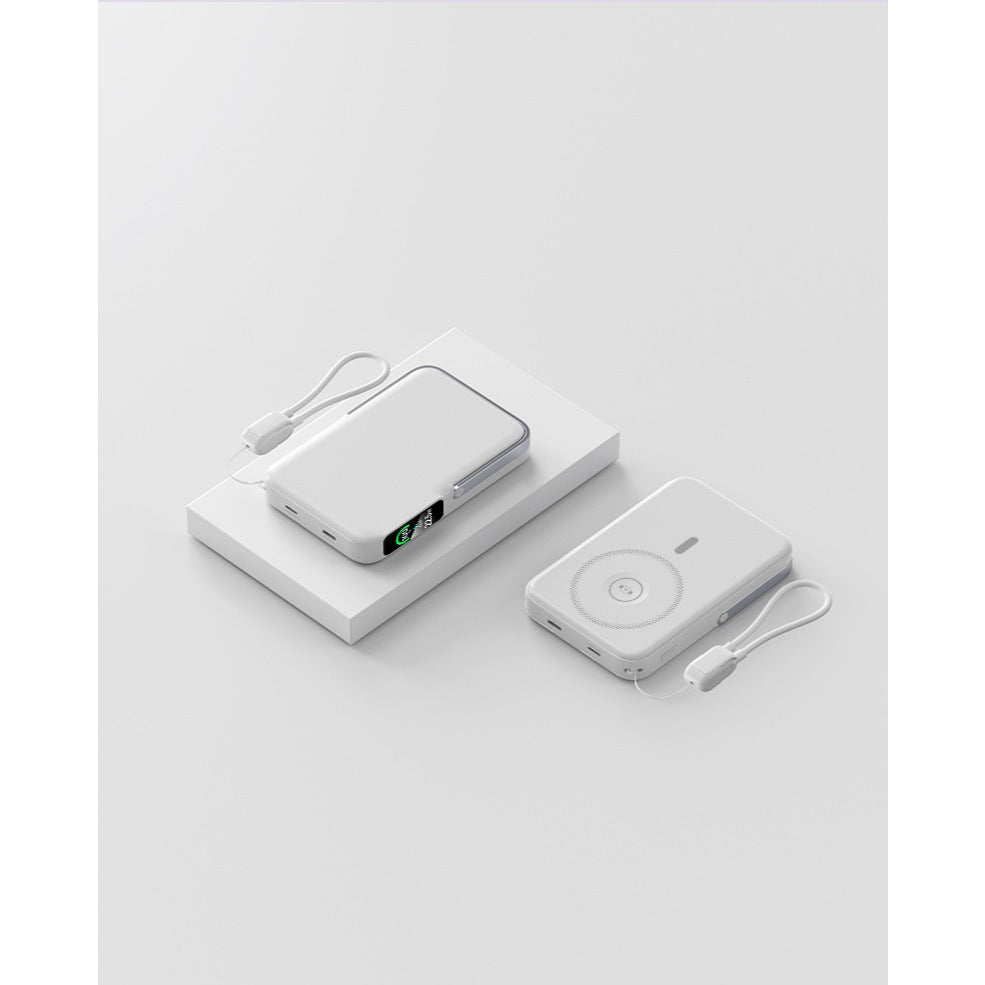FUKUROU CCC Certification 10000MAH Magnetic Power Bank 22.5W Wireless Fast Charging With Stand Cable