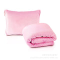 Travel Blanket and Pillow with Cover Super Soft Material with Backpack Clip Luggage Cover Airplane Flight Blanket