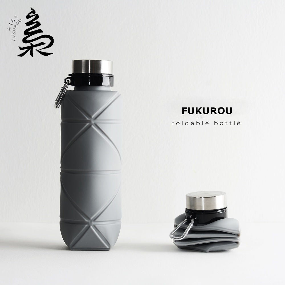 700ml Silicone Foldable Water Bottle Sport Portable Outdoor Gym Travel Camping Hiking Botol Air Melipat 折叠水瓶