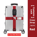 FUKUROU TSA Password Lock Luggage Strap Travel Suitcase Adjustable Cross Belt 20-32" 行李箱绑带