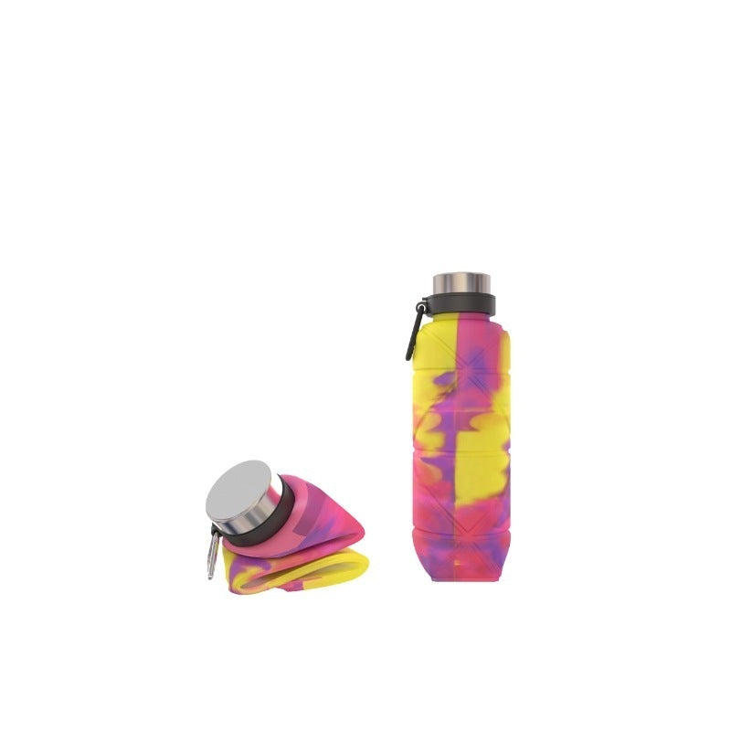 700ml Silicone Foldable Water Bottle Sport Portable Outdoor Gym Travel Camping Hiking Botol Air Melipat 折叠水瓶