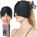 Single/Double Layer Migraine Relief Cap Gel Migrain Hat Head Fever Tension Headache Reliever Ice Cooling Eye Mask
