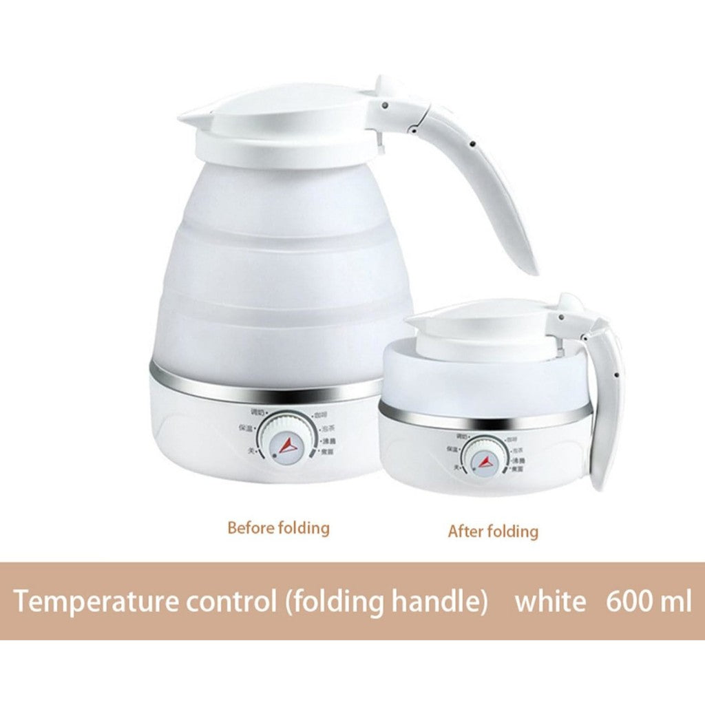 FUKUROU 600ML Foldable Electric Kettle UK PLUG Portable Travel Kettle Fast Water Boiling Heater Water Milk