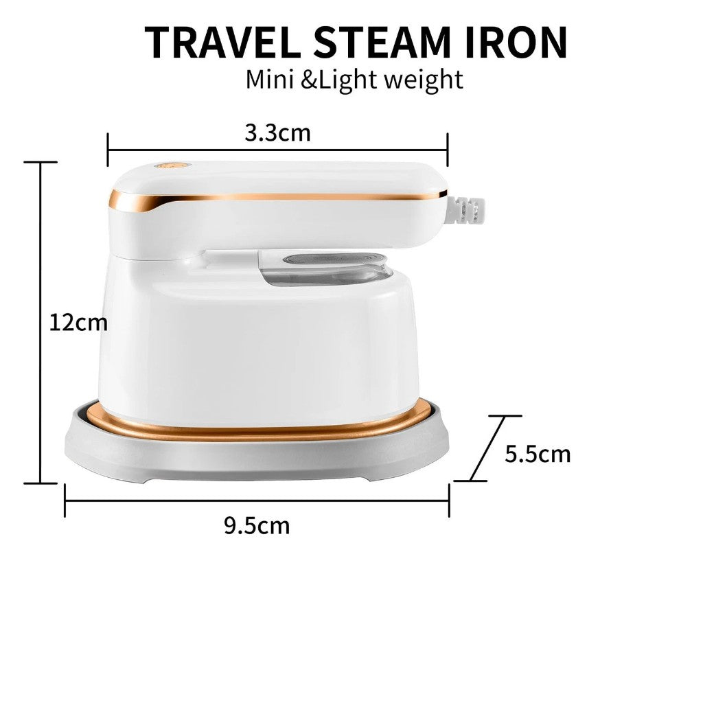 FUKUROU Steamer Iron UK PLUG For Clothes Travel Mini Portable Clothing Small Garment Electric Steam Ironing Machine