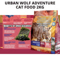 Urbanwolf Adventures Cat Food 2kg 100% Authentic (AlaskaSalmon/Turkey&Chicken/OceanFish&Turkey/WildCaughtFish)