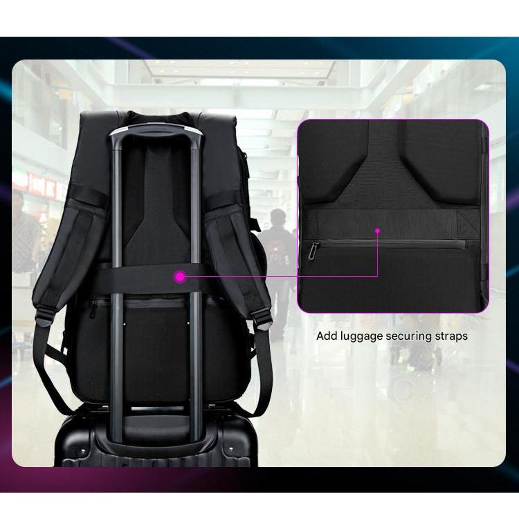 19 Inches LED HD screen backpack Men Bag Pack Bagpack RTZX waterproof Motorcycle driving riding
