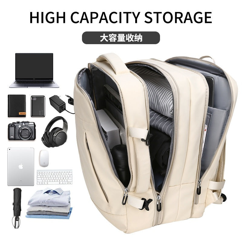 Large Capacity bag travel bagpack Waterproof Expandable backpack Weekender Beg Woman Men 大容量旅行包背包