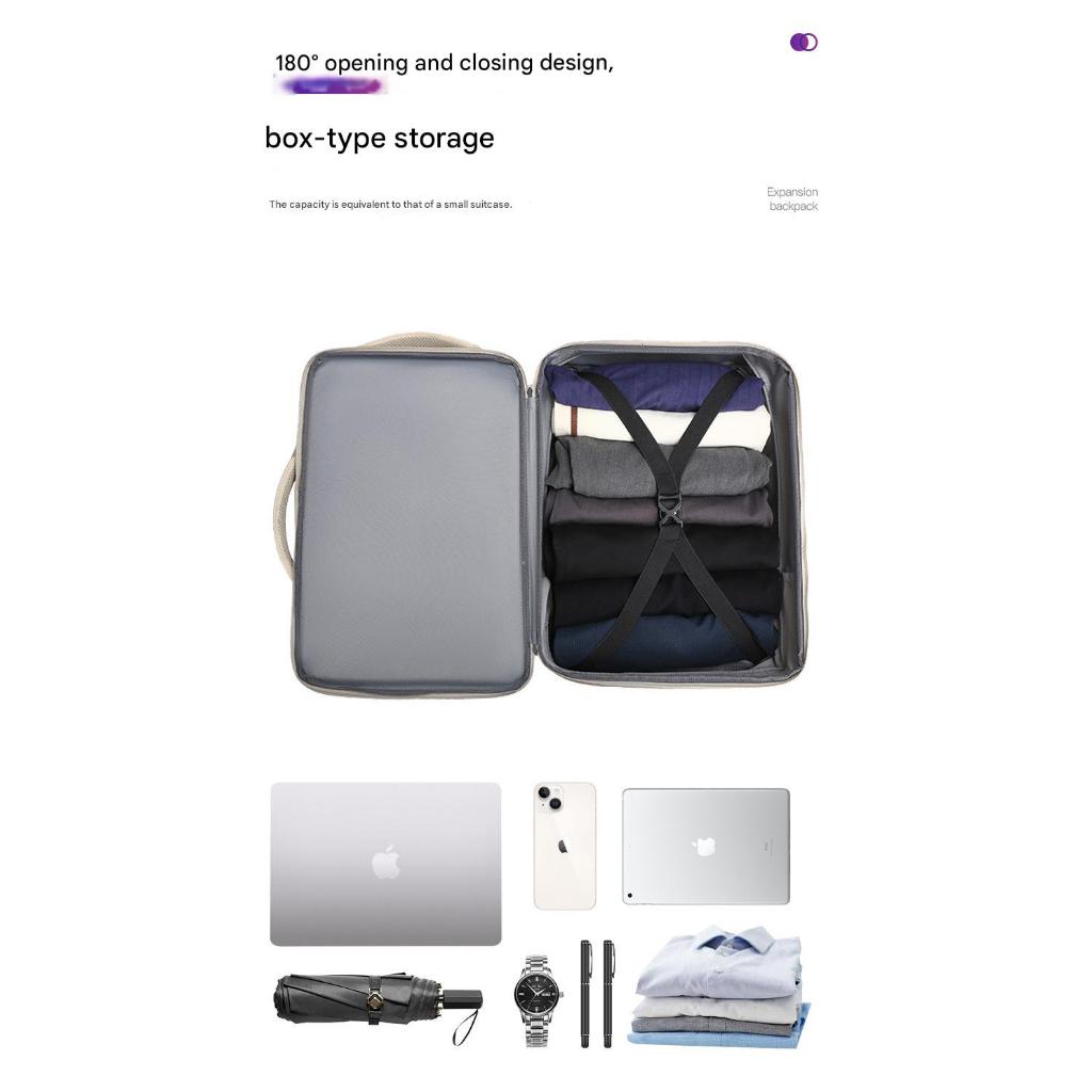 Large Capacity bag travel bagpack Waterproof Expandable backpack Weekender Beg Woman Men 大容量旅行包背包
