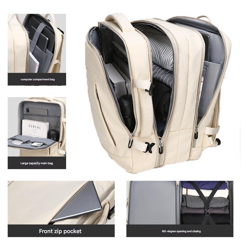 Large Capacity bag travel bagpack Waterproof Expandable backpack Weekender Beg Woman Men 大容量旅行包背包