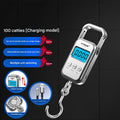 FUKUROU 50kg/50g LCD Digital Hanging Weighting Luggage Scale Portable Battery/USB Charging Hook