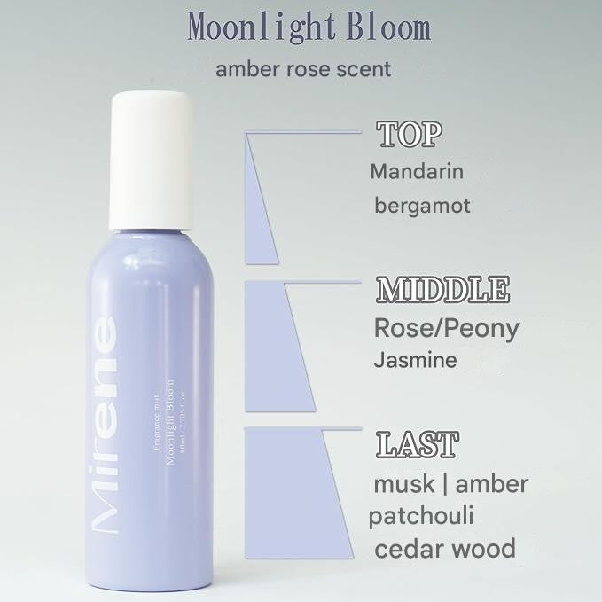 [MADE IN JAPAN] Mirene Fragrance Mist Perfume Lush Glow Scent 80ml Perfume Mist Hair Mist Body Mist