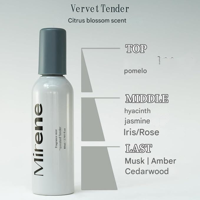 [MADE IN JAPAN] Mirene Fragrance Mist Perfume Lush Glow Scent 80ml Perfume Mist Hair Mist Body Mist