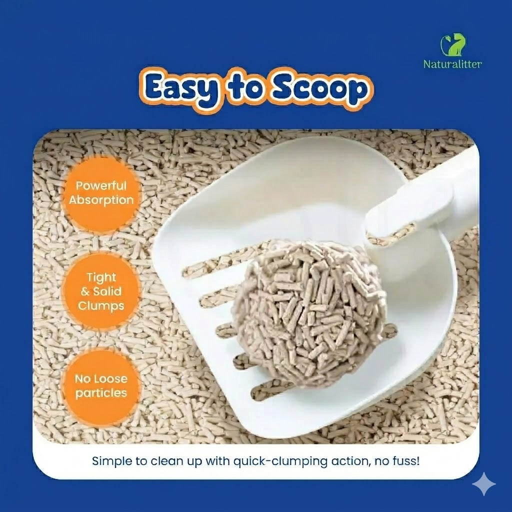 NATURALITTER Tofu Cat Litter 6L Pasir Kucing Flushable Fast Clumping Odour Control Habuk Rendah