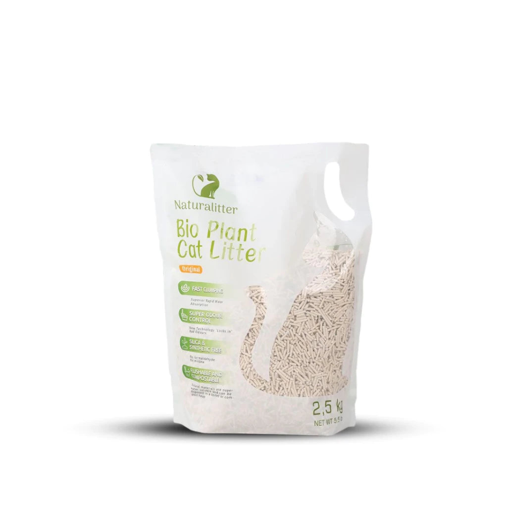 NATURALITTER Tofu Cat Litter 6L Pasir Kucing Flushable Fast Clumping Odour Control Habuk Rendah
